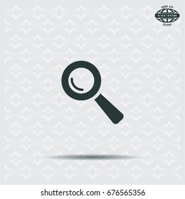 Search icon, vector illustration. Flat design style