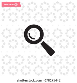 Search icon, vector illustration. Flat design style