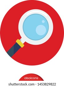 Search icon. Vector illustration isolated. Colorful pictogram for graphic and web design. - Vector