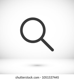 Search icon vector illustration. Linear symbol with thin outline. The thickness is edited. Minimalist style. 