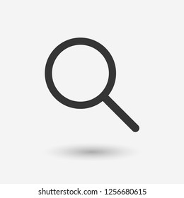 Search icon vector illustration. Linear symbol with thin outline. The thickness is edited. Minimalist style. 