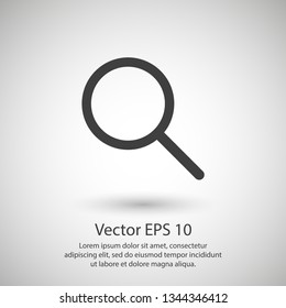 Search icon vector illustration. Linear symbol with thin outline. The thickness is edited. Minimalist style. 