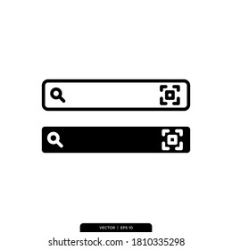 plantilla de logotipo de ilustración de vector de icono de búsqueda