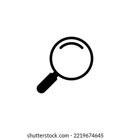 Suchsymbol, Vektorgrafik. Suchgläserkennzeichen und -symbol