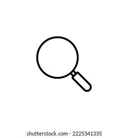 Ilustración vectorial de icono de búsqueda. signo y símbolo de la lupa de búsqueda