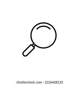 Suchsymbol, Vektorgrafik. Suchgläserkennzeichen und -symbol