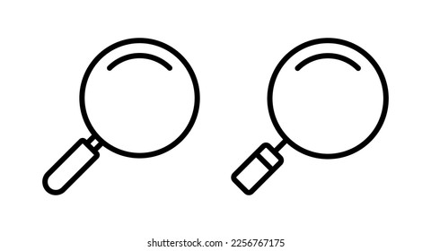Search icon vector illustration. search magnifying glass sign and symbol