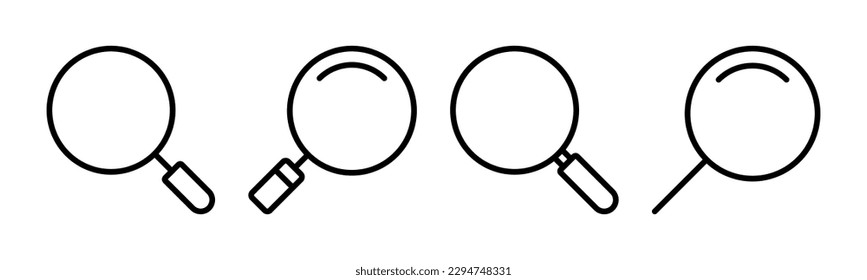 Search icon vector illustration. search magnifying glass sign and symbol