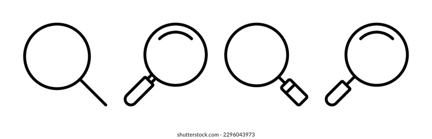 Search icon vector illustration. search magnifying glass sign and symbol