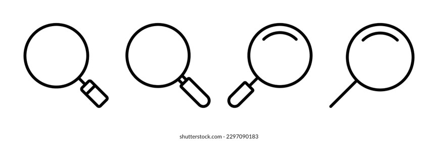 Search icon vector illustration. search magnifying glass sign and symbol