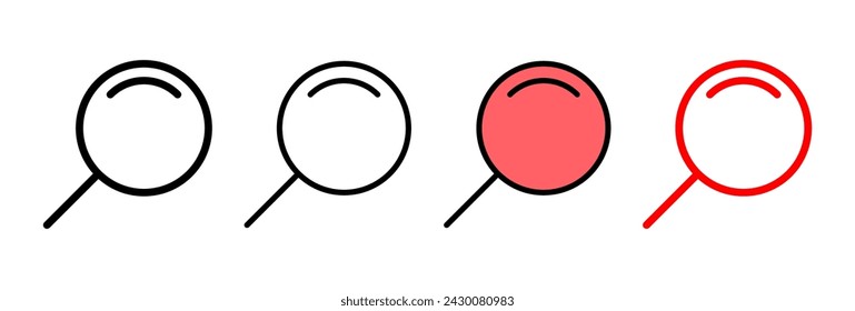 Search icon vector illustration. search magnifying glass sign and symbol