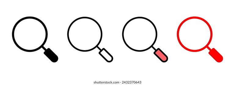 Search icon vector illustration. search magnifying glass sign and symbol