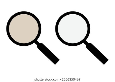 Search Icon vector illustration, magnifying glass symbol, search icon clip art , zoom in and zoom out symbol, Magnifying glass sign isolated. Eps 10.