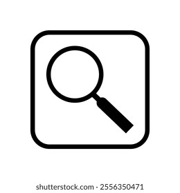 Search Icon vector illustration, magnifying glass symbol, search icon clip art , zoom in and zoom out symbol, Magnifying glass sign isolated. Eps 10.