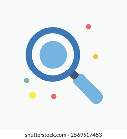 Search Icon vector illustration, magnifying glass symbol, search icon clip art , zoom in and zoom out symbol, 