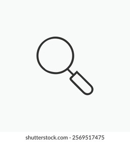 Search Icon vector illustration, magnifying glass symbol, search icon clip art , zoom in and zoom out symbol, 