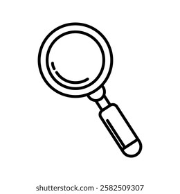 Search Icon vector illustration, magnifying glass symbol, search icon clip art , zoom in and zoom out symbol, Magnifying glass sign isolated