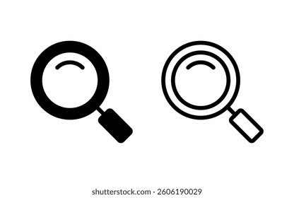 Search icon vector illustration. search magnifying glass sign and symbol