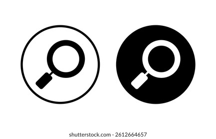 Search icon vector illustration. search magnifying glass sign and symbol