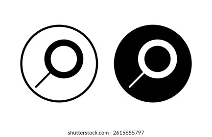 Search icon vector illustration. search magnifying glass sign and symbol