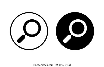 Search icon vector illustration. search magnifying glass sign and symbol