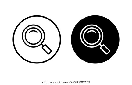 Search icon vector illustration. search magnifying glass sign and symbol