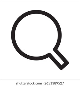 Ilustração de vetor de ícone de pesquisa, símbolo de lupa, clip-art de ícone de pesquisa, símbolo de ampliação e redução, sinal de lupa isolado