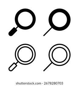 Search icon vector illustration. search magnifying glass sign and symbol