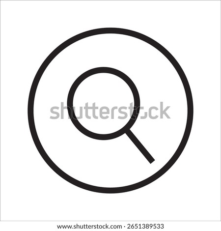 Search Icon vector illustration, magnifying glass symbol, search icon clip art , zoom in and zoom out symbol, Magnifying glass sign isolated
