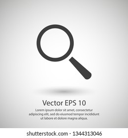 Search icon vector illustration. Minimalist style. 