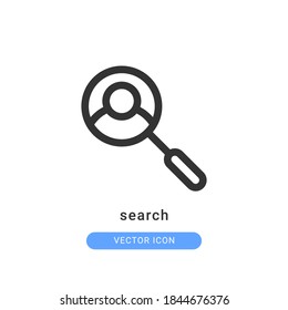 search icon vector illustration. search icon outline design.