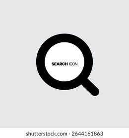 Search Icon vector illustration template, magnifying glass symbol, search icon clip art , zoom in and zoom out symbol, Magnifying glass sign isolated