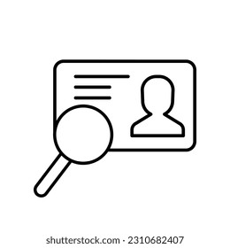 Search icon vector. increase illustration sign. magnifier symbol or logo.