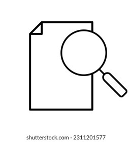 Search icon vector. increase illustration sign. magnifier symbol or logo.