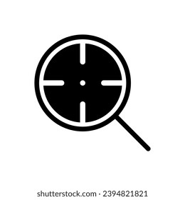 Search icon vector. increase illustration sign. magnifier symbol or logo.