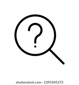 Vector de icono de búsqueda. aumentar el signo de ilustración. símbolo o logotipo del lupa.