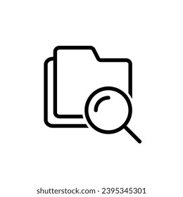 Vector de icono de búsqueda. aumentar el signo de ilustración. símbolo o logotipo del lupa.