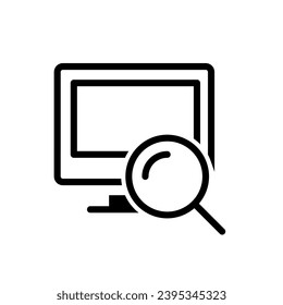 Search icon vector. increase illustration sign. magnifier symbol or logo.