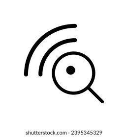 Search icon vector. increase illustration sign. magnifier symbol or logo.