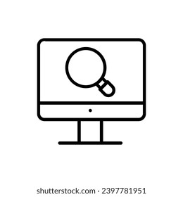 Search icon vector. increase illustration sign. magnifier symbol or logo.