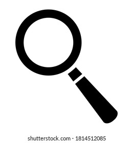 Search Icon Vector. Isolated contour black drawing. For social networks, print. Biology science