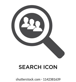 Search icon vector isolated on white background for your web and mobile app design, Search logo concept