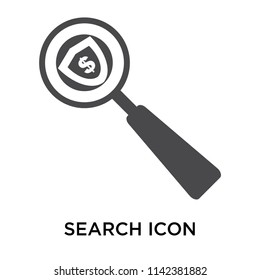 Search icon vector isolated on white background for your web and mobile app design, Search logo concept