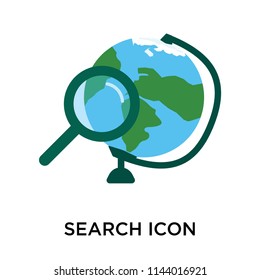 Search icon vector isolated on white background for your web and mobile app design, Search logo concept