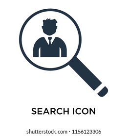 Search icon vector isolated on white background, Search transparent sign