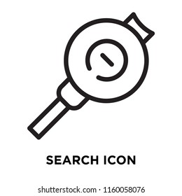 Search icon vector isolated on white background, Search transparent sign , line symbol or linear element design in outline style