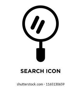 Search icon vector isolated on white background, Search transparent sign , navigation symbols