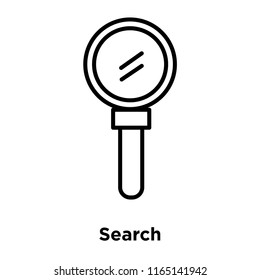 Search icon vector isolated on white background, Search transparent sign , office symbols