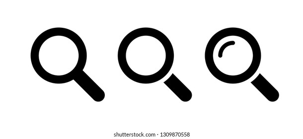 Search icon vector isolated on background
