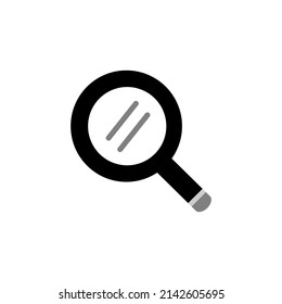 Search icon vector isolated on white background. magnifier icon. 